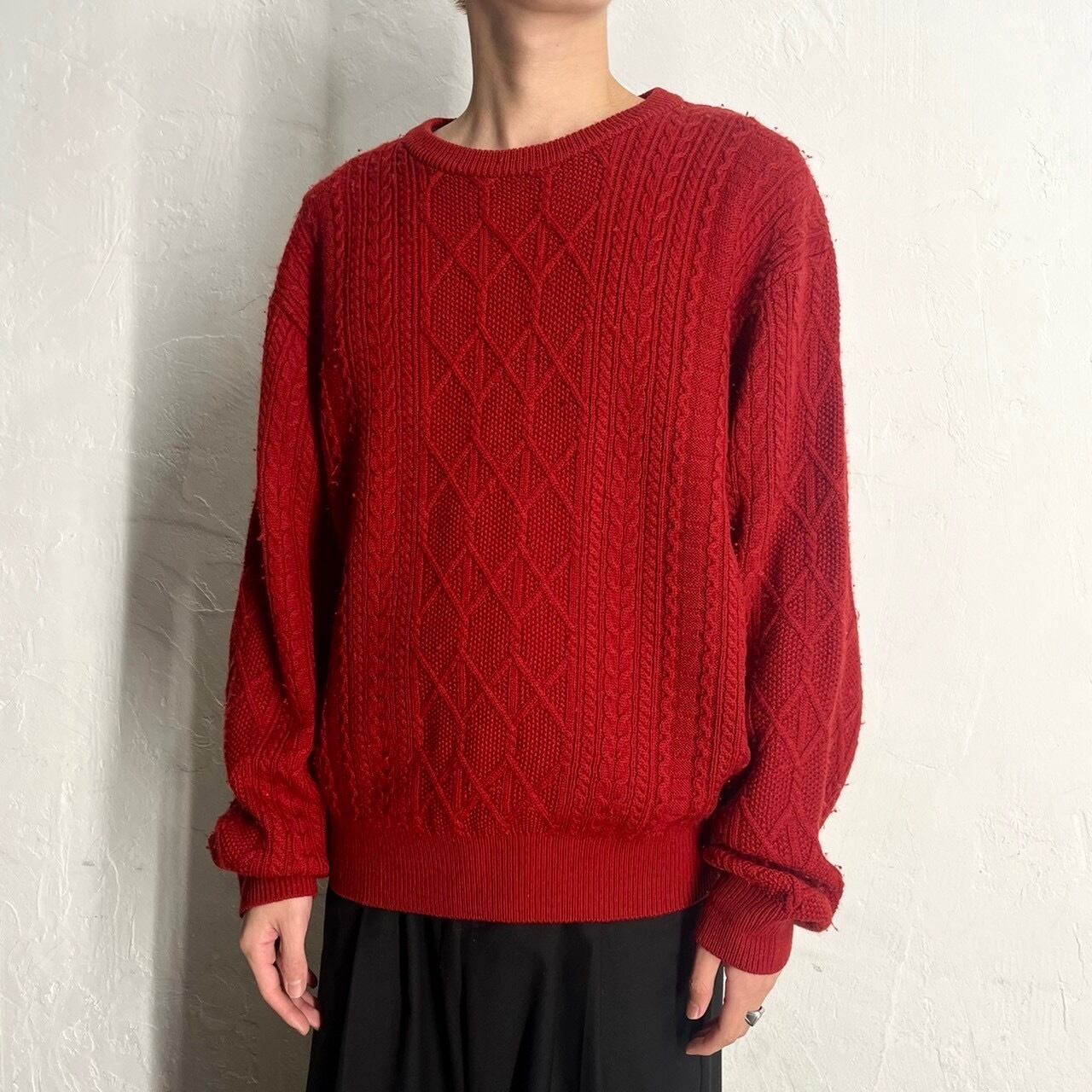 ~90s Christian Dior Wool Cable Knit