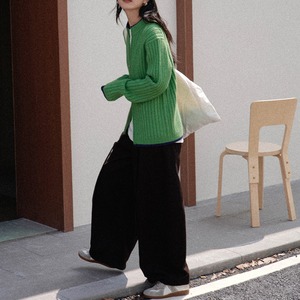 ribbed zip-up cardigan J00150