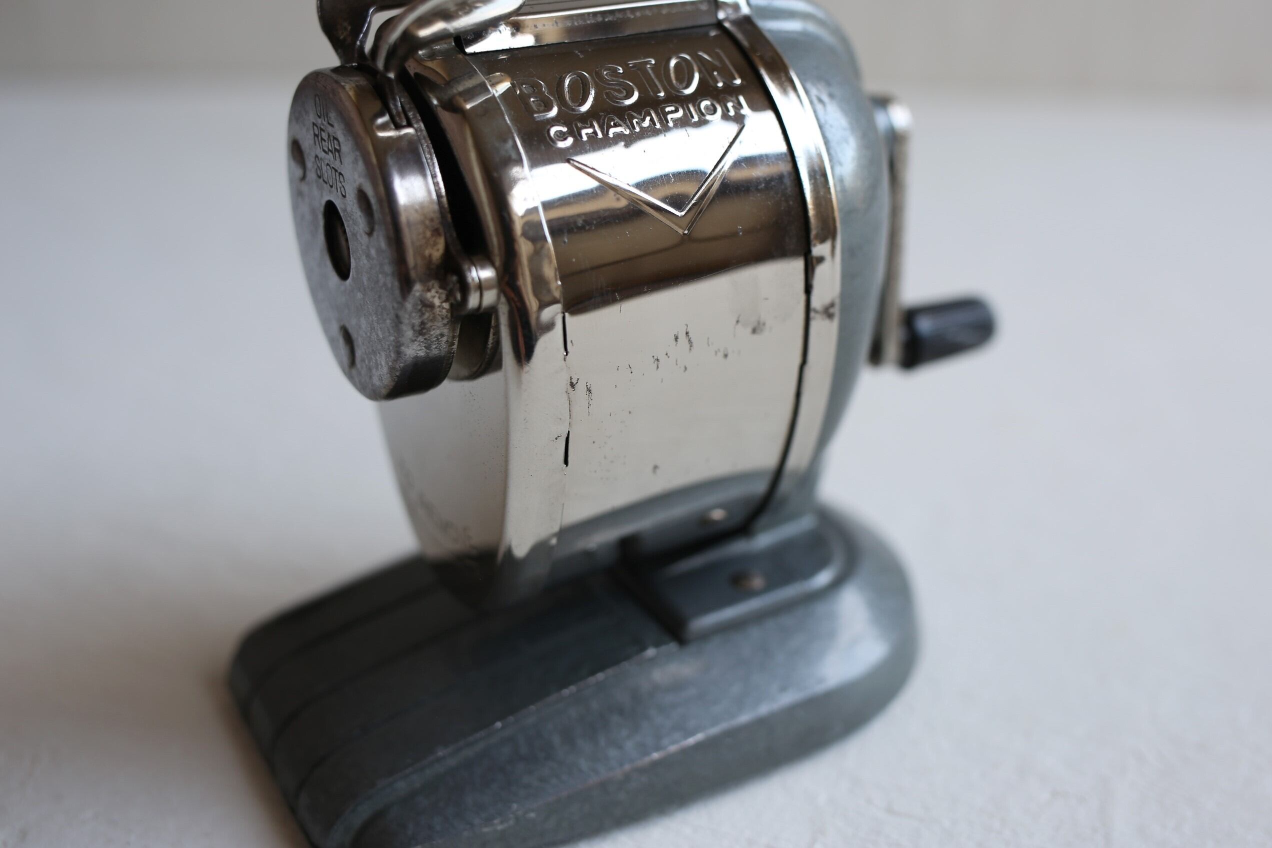 VINTAGE 希少 BOSTON CHAMPION SHARPNER 鉛筆削り ボストン 鉛筆削り