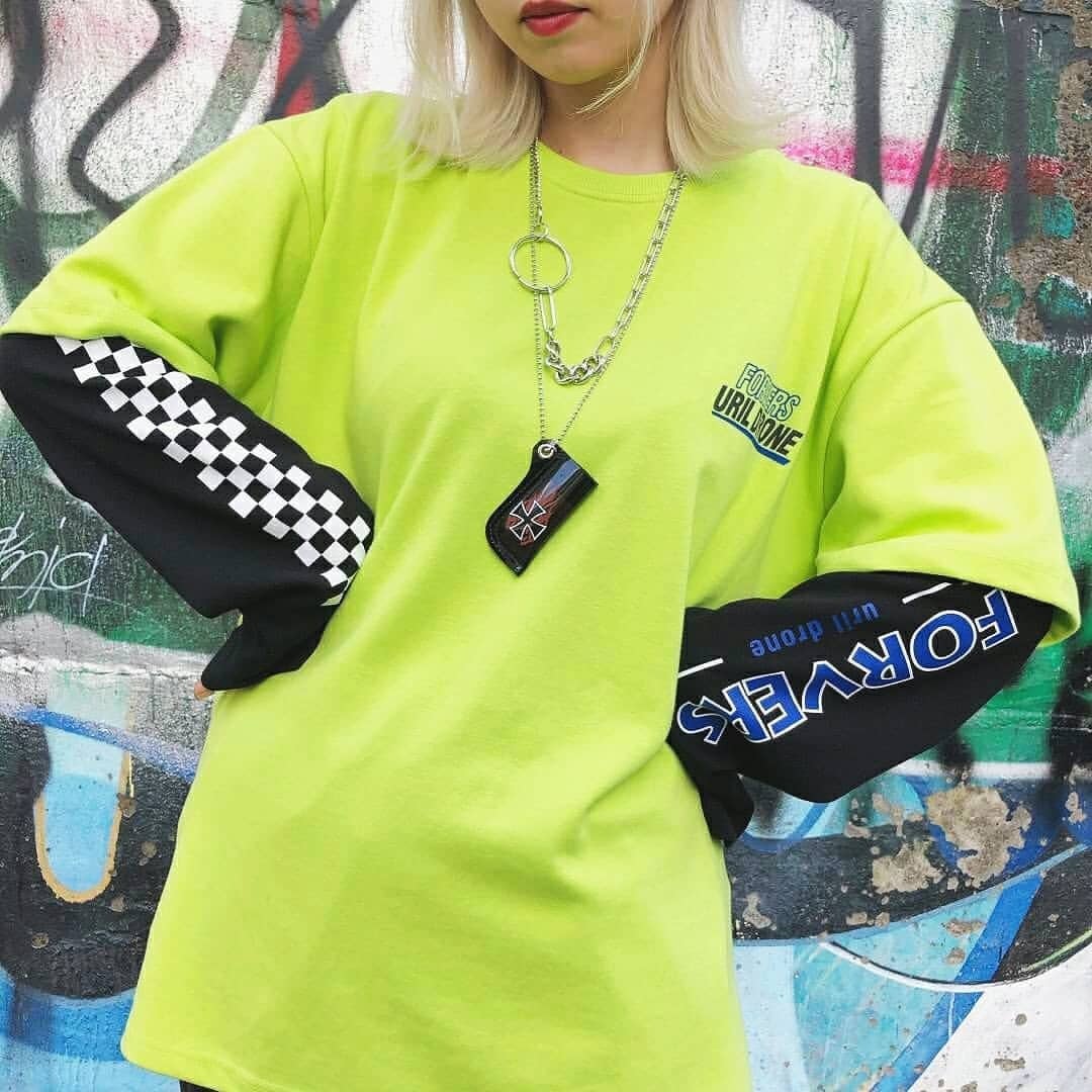 【BROWN×NVY】レイヤードロンTEE