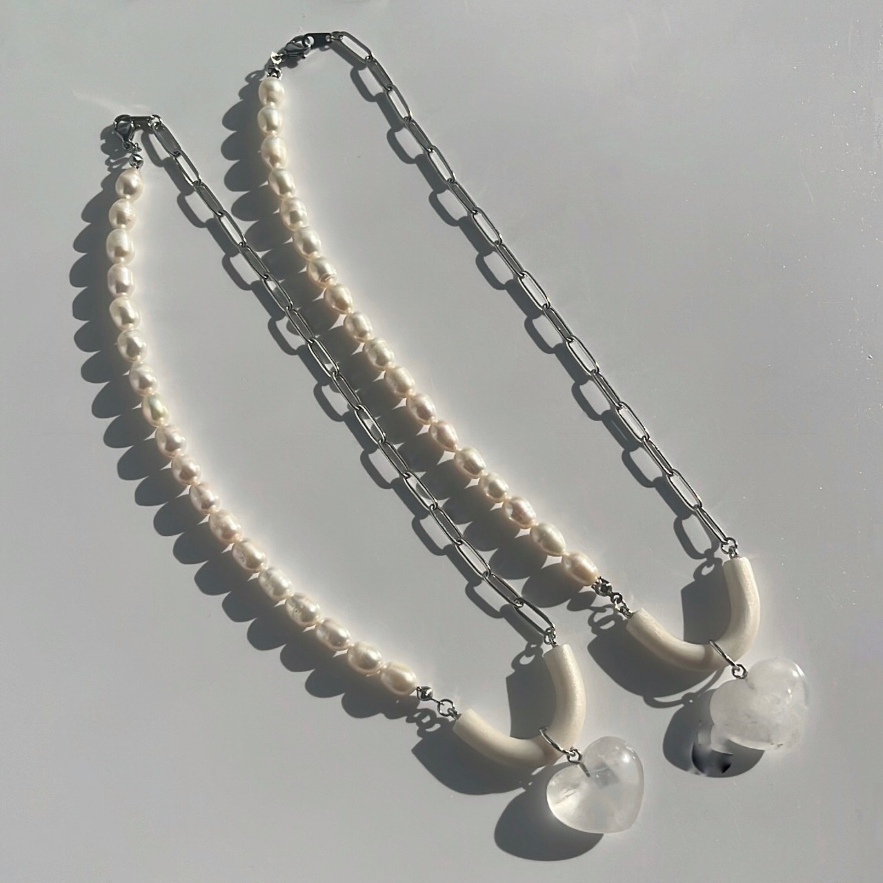 《グレードAA》 淡水パール チェーンネックレス［SSN042］