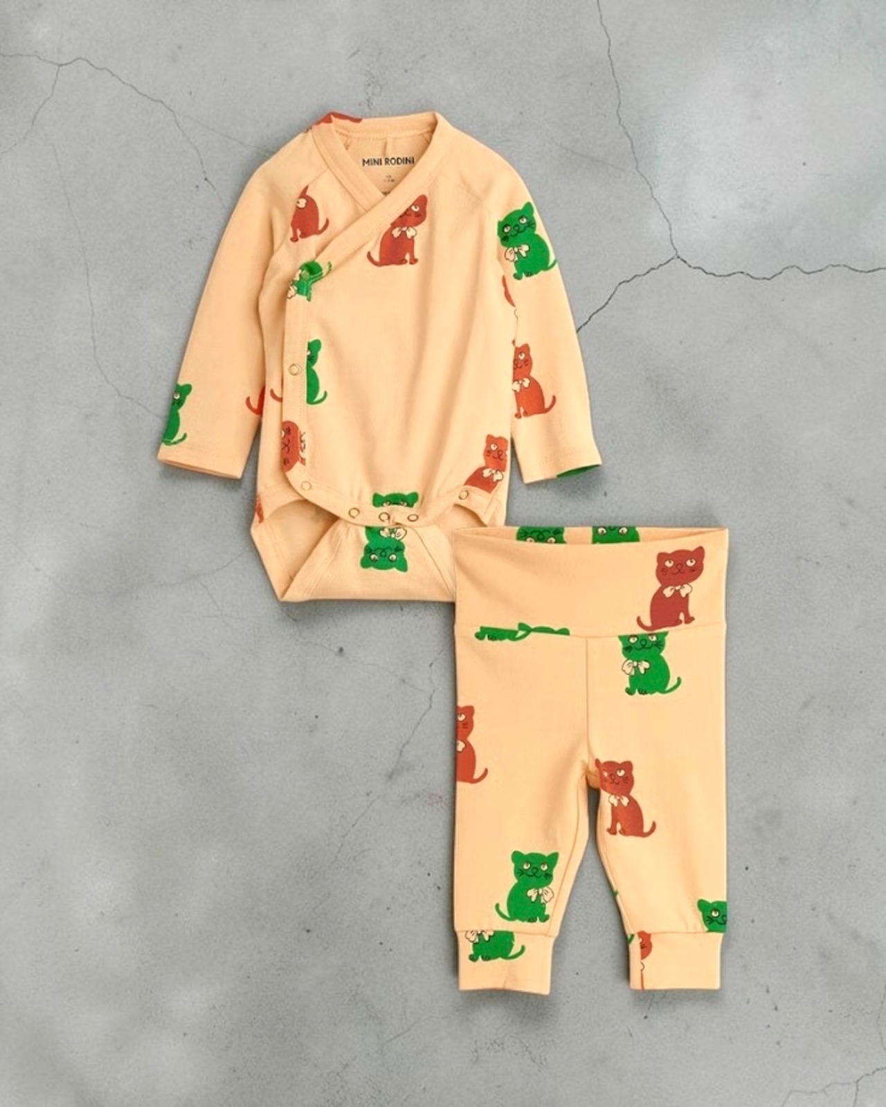 【mini rodini BABY】KITTENS BABY SET