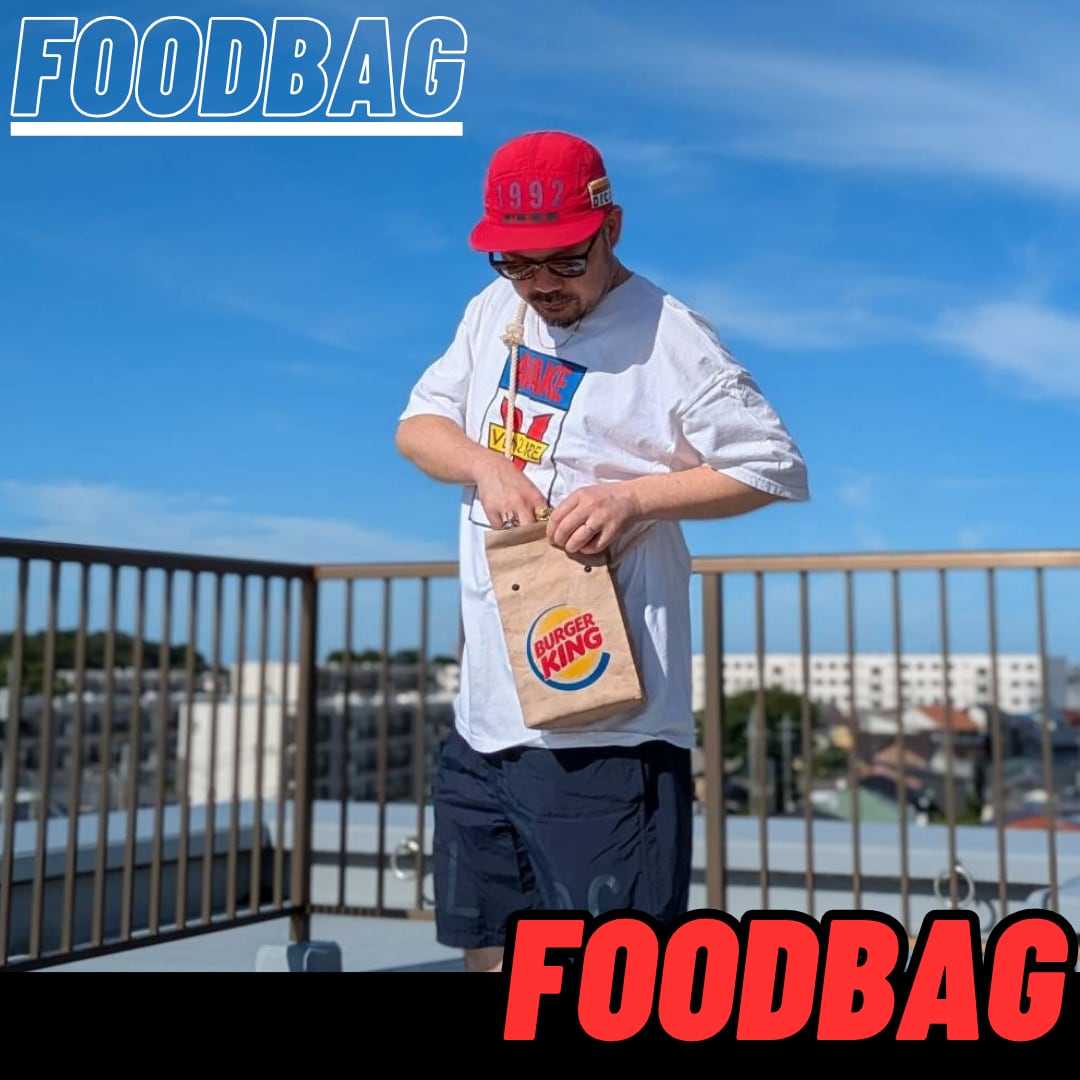 ♧ 再入荷！【 McDonald（マクドナルド）ロゴ 】ロープショルダーバッグ＊紙袋風 / Food Bag 〚アメリカン雑貨 アメトイ〛