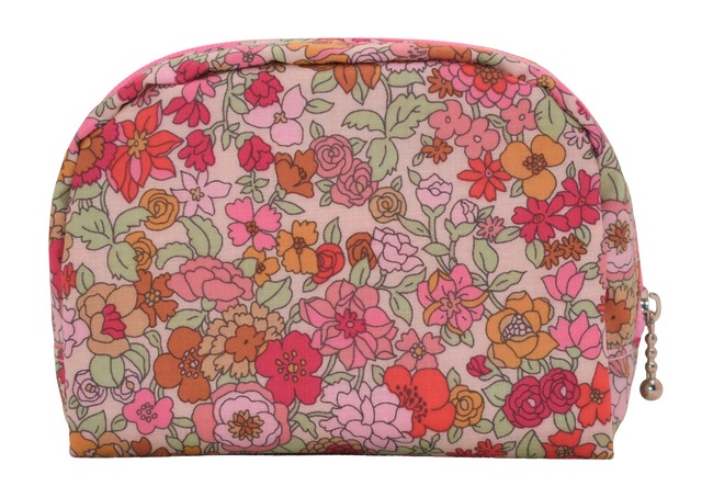 Fiore 小さい ミニサイズ ポーチ 花柄 (ピンク) 制菌 防臭 工房 手作り 日本製 エコパッケージ MX-0017-171