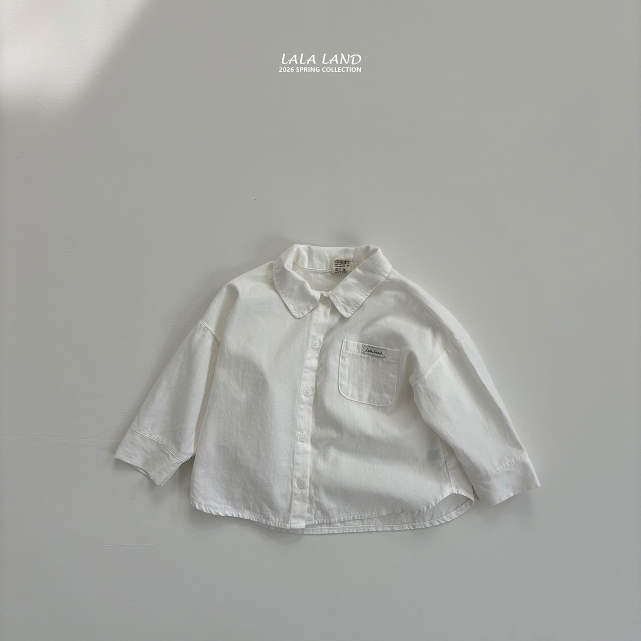LALALAND 26/SS (Kids)Round-collar shirt