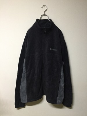 Colombia フリースジャケット ワンポイントロゴ刺繍 ポケット付き