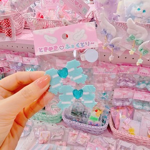 【R1】11-19ハートリボンツインヘアクリップ