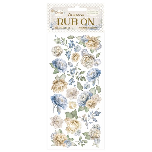 Stamperia Rub-on  - Timeless flowers　転写シール　DFLRB160【Stamperia（スタンぺリア）】[ST-103s]