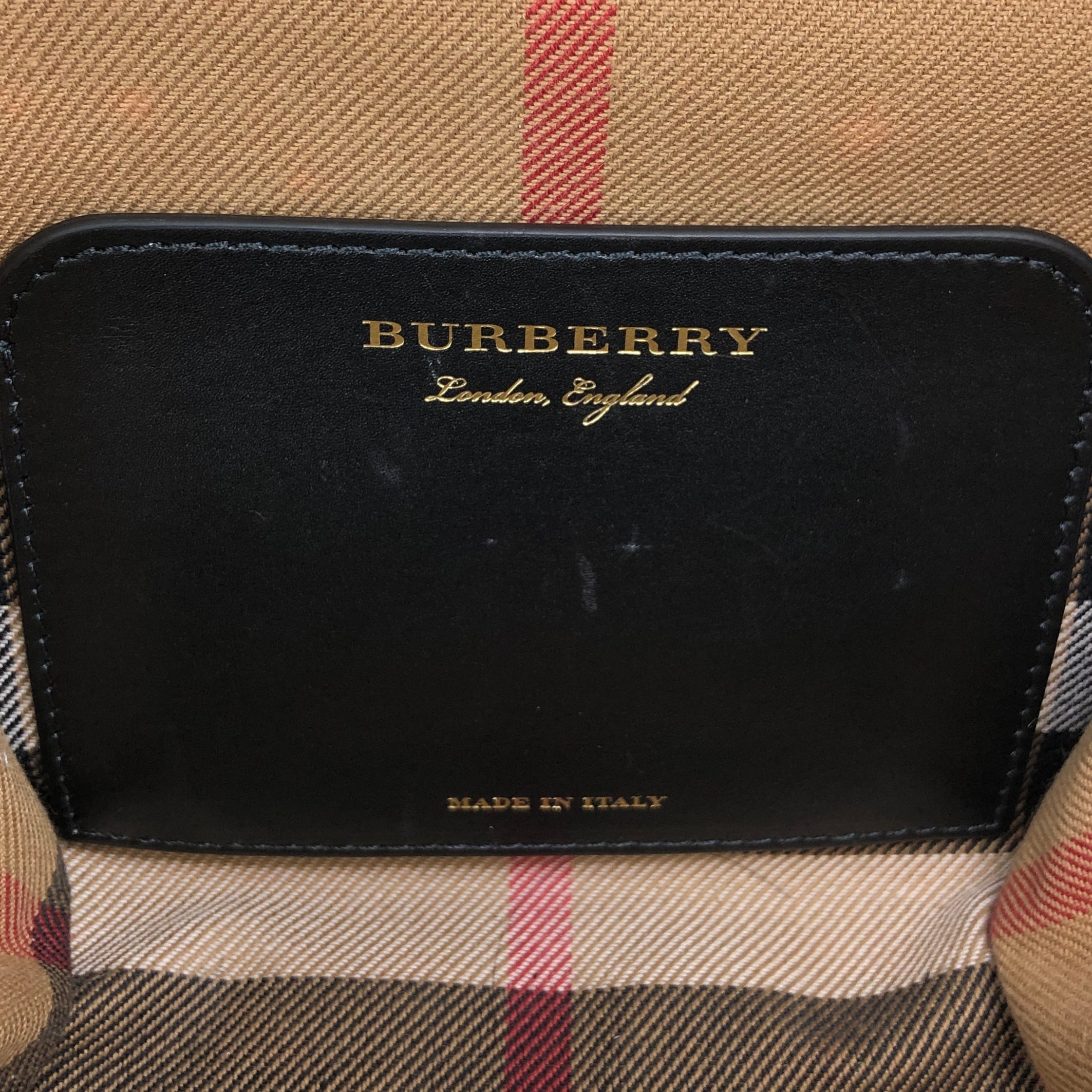BURBERRY バーバリー ショルダーバッグ ブラック がま口 レザー ミニ