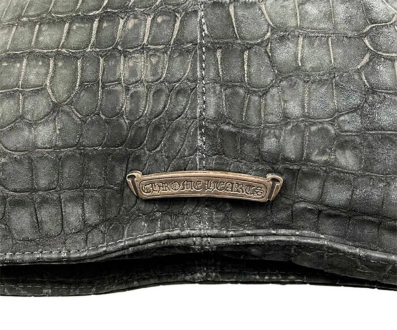 CHROME HEARTS クロムハーツ Croc Shoulder Bag クロコショルダー