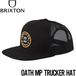 メッシュキャップ 帽子 BRIXTON ブリクストン OATH MP TRUCKER HAT 11627 BKBLK 日本代理店正規品