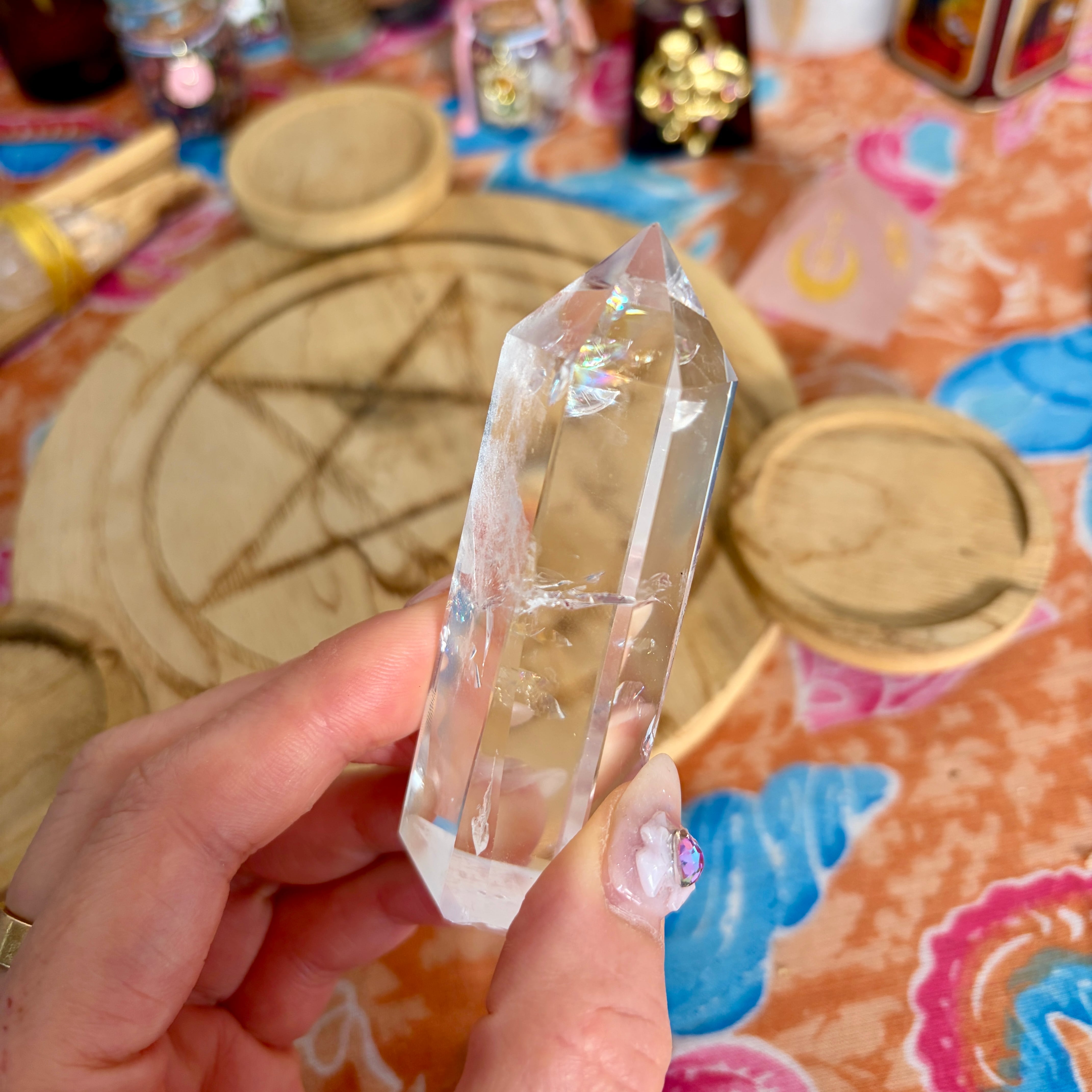魔女の祭壇】 水晶 / クリアクォーツ の ポイントタワー A