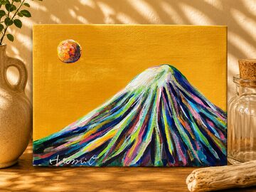 A-87/24】風景画 海の絵 ハワイ 原画 絵画 現代アート キャンバス 真作