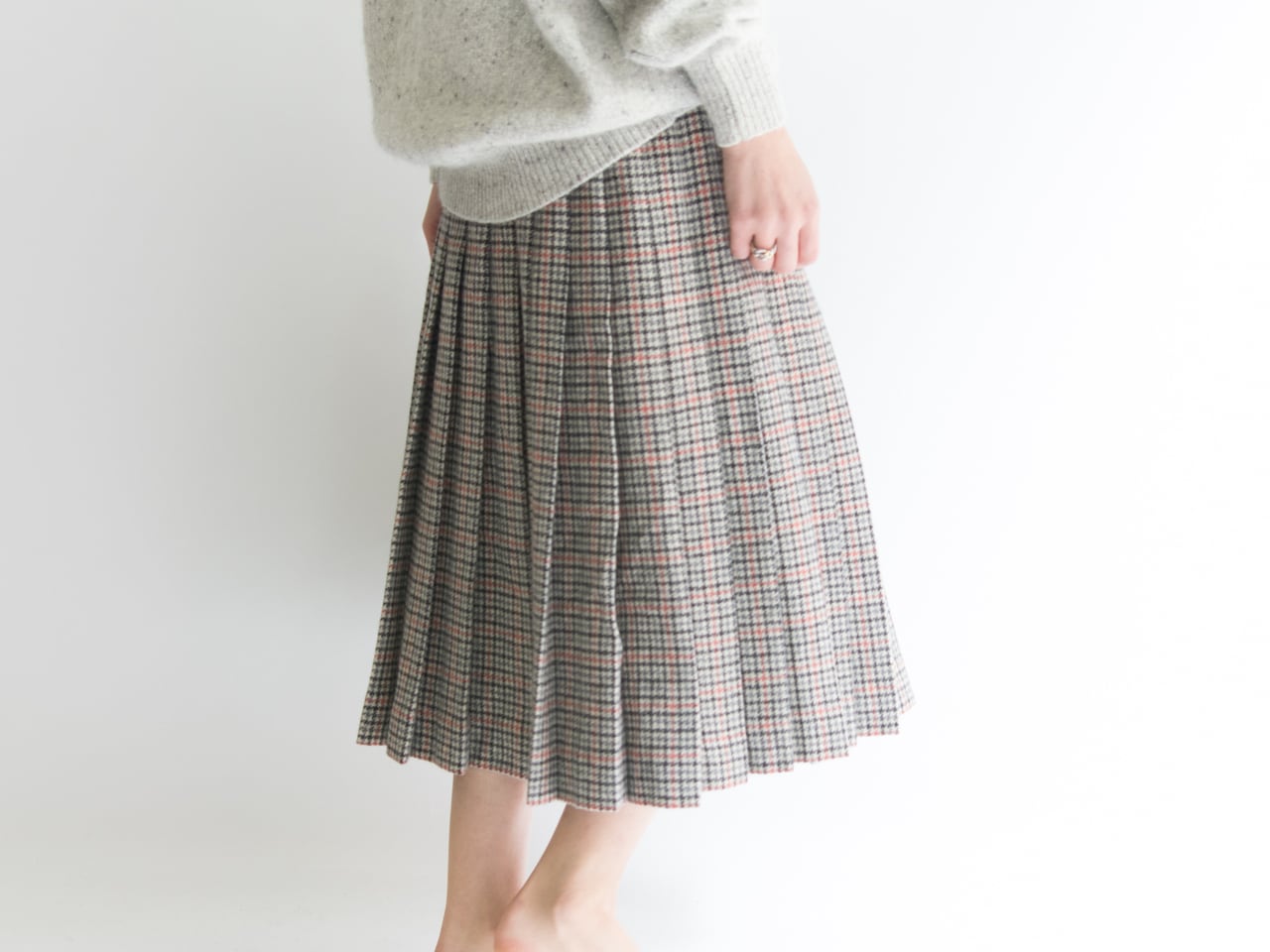 【GIVENCHY】Made in Japan classic pleated skirt（ジバンシー日本製クラシックプリーツスカート）1c