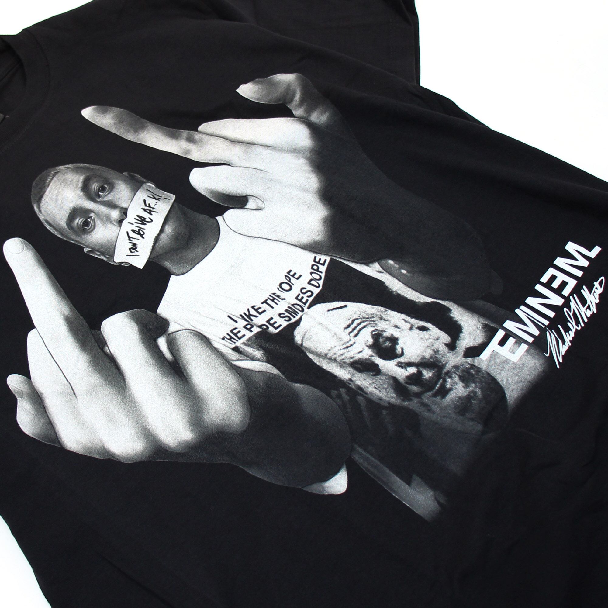 新品】 RAP TEE ラップ Tシャツ EMINEM エミネム BLACK | 【VINTAGE
