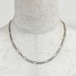 Old 925 Silver Figaro Chain Necklace Made In Italy (29.0g)