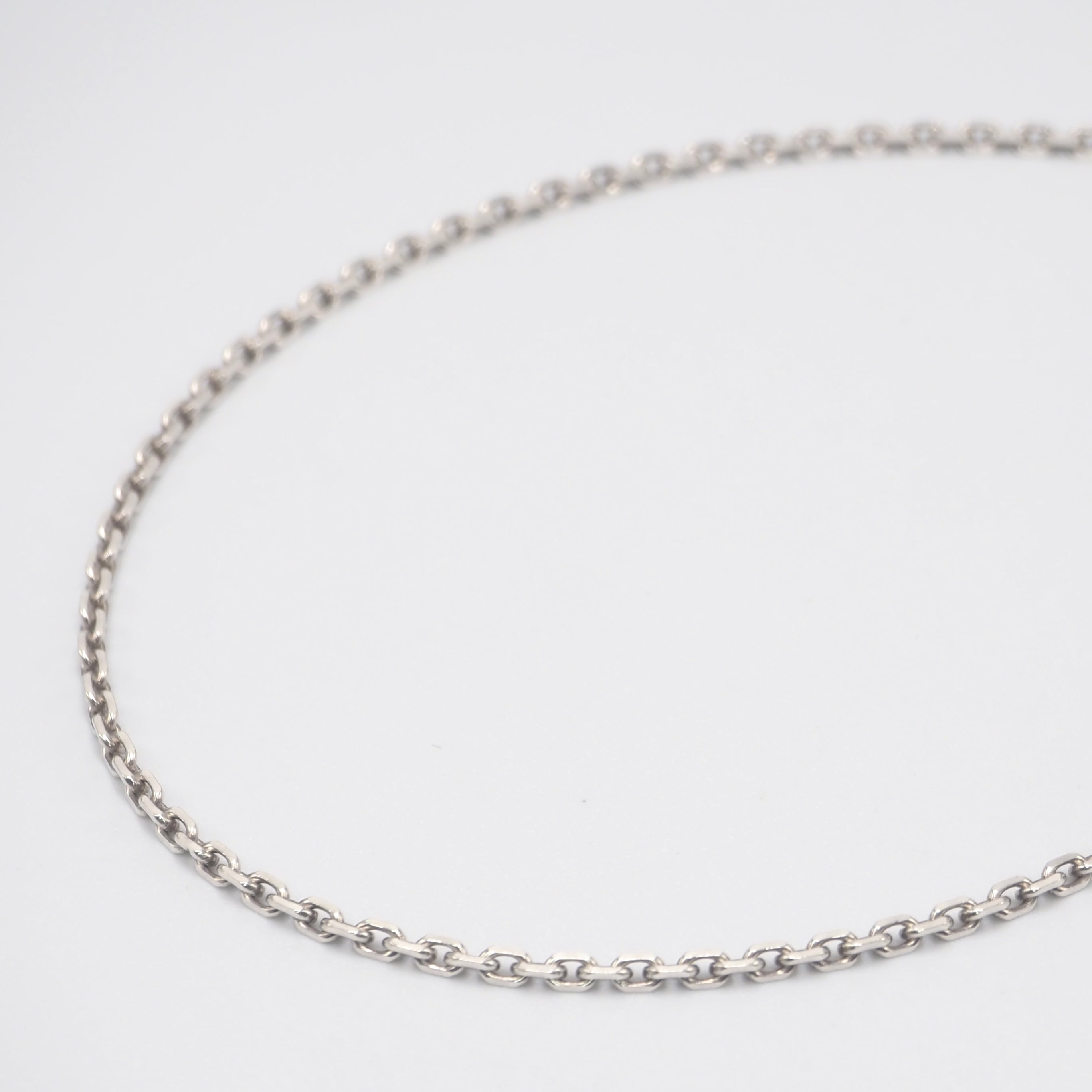 2/15掲載 HERMES スクエアチェーン ネックレス シルバー シルバー925 エルメス