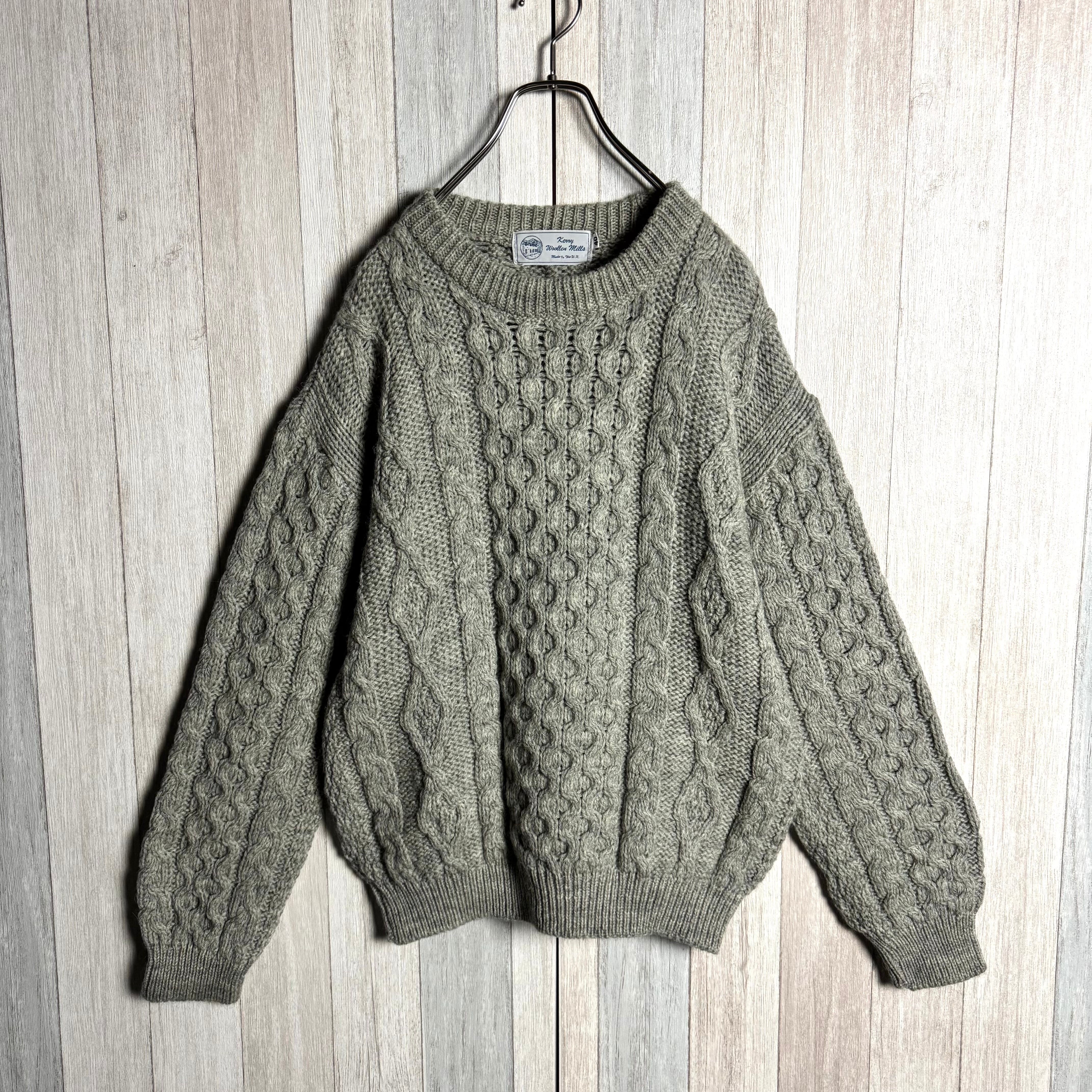 英国製 Kerry Woollen Mills ケリーウーレンミルズ ケーブルニット 英国製 Kerry Woollen Mills ケリーウーレンミルズ ケーブルニット