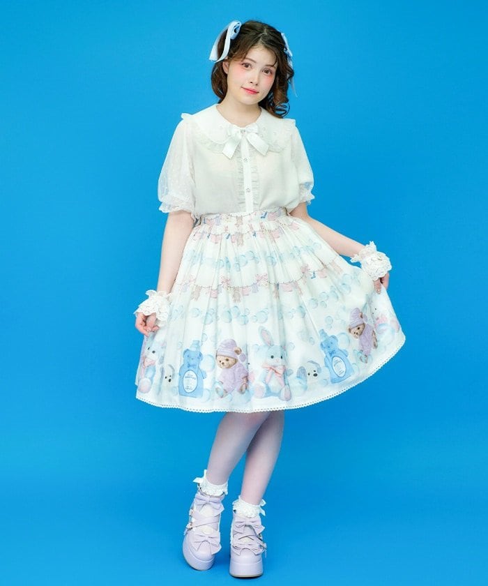 再入荷！】ランドリー柄スカート / a. axes femme【返品・交換・申込  