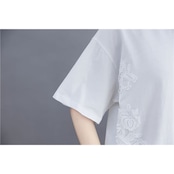 フラワーレース アシメ Tシャツ 30242