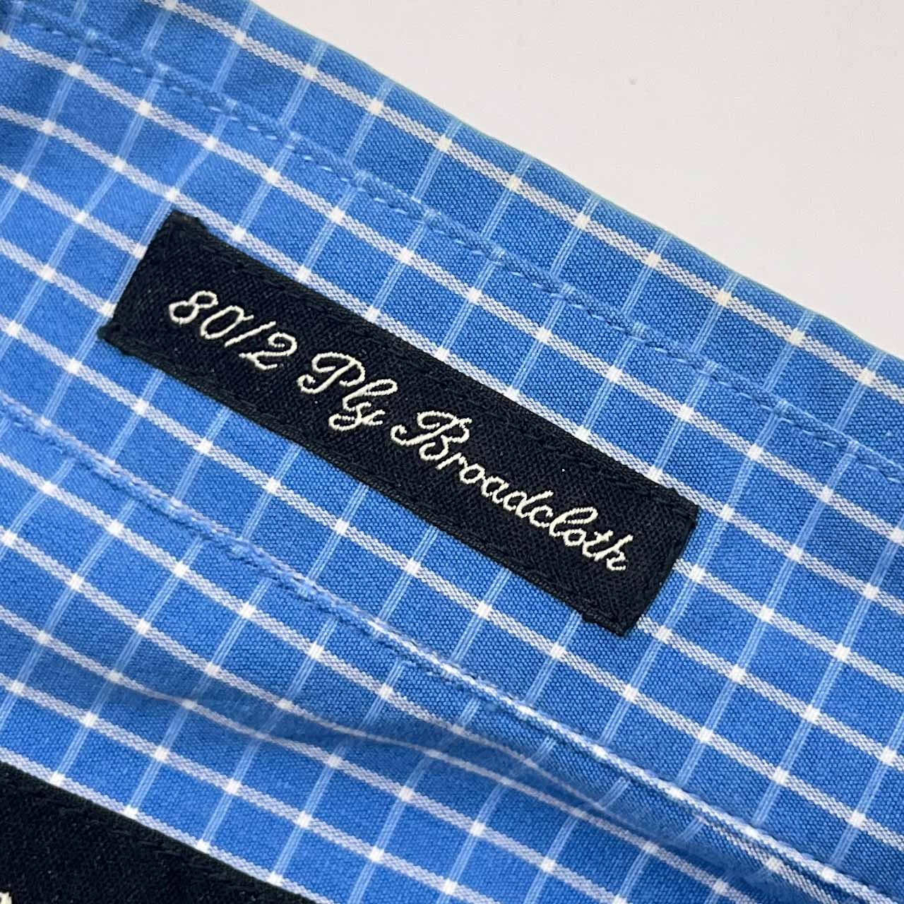 00s Eddie Bauer エディーバウアー チェック BD ボタンダウン 長袖シャツ M/ブルー メンズ オールド