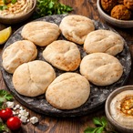 手作り ミニピタパン 5枚入 【冷凍】無添加 ピタブレッド ピタポケット パン 冷凍パン 焼成済 ビーガン ベジタリアン Mini Pita Bread ネイチャーキオスク Nature Kiosk