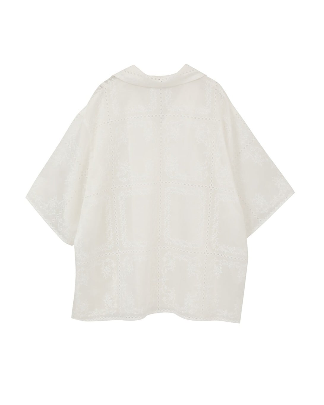 CLANE(クラネ) EMBROIDERY LACE BOX SHIRTS | サウスオレンジ｜メンズ