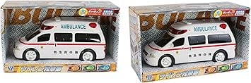救急車フリクション式ミニカー マルカ(Maruka) フリクション サイレン救急車 おもちゃ 車 3才以上