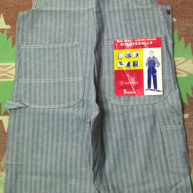 60s BIG MAC Herringbone Twill Overalls （実寸W38L30.5） DEAD-STOCK ...