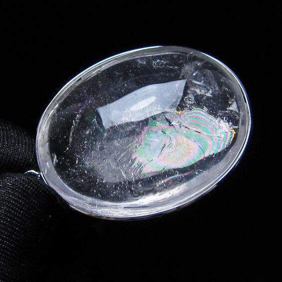 アイリスクォーツ 水晶 ペンダント 虹入り メール便可 一点物 112-14164