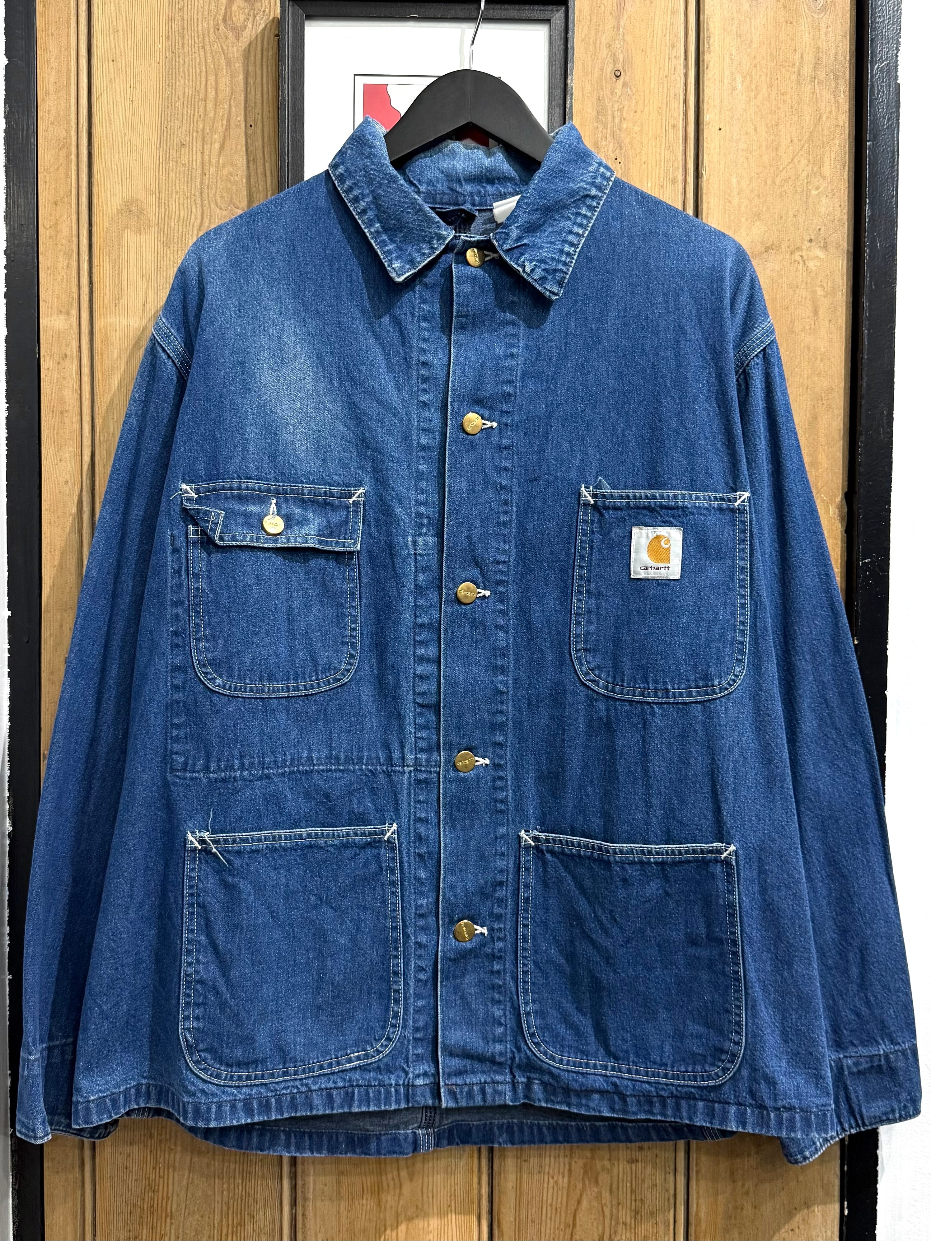 80s ~ 90s Carhartt Denim Coverall / カーハート デニム カバーオール