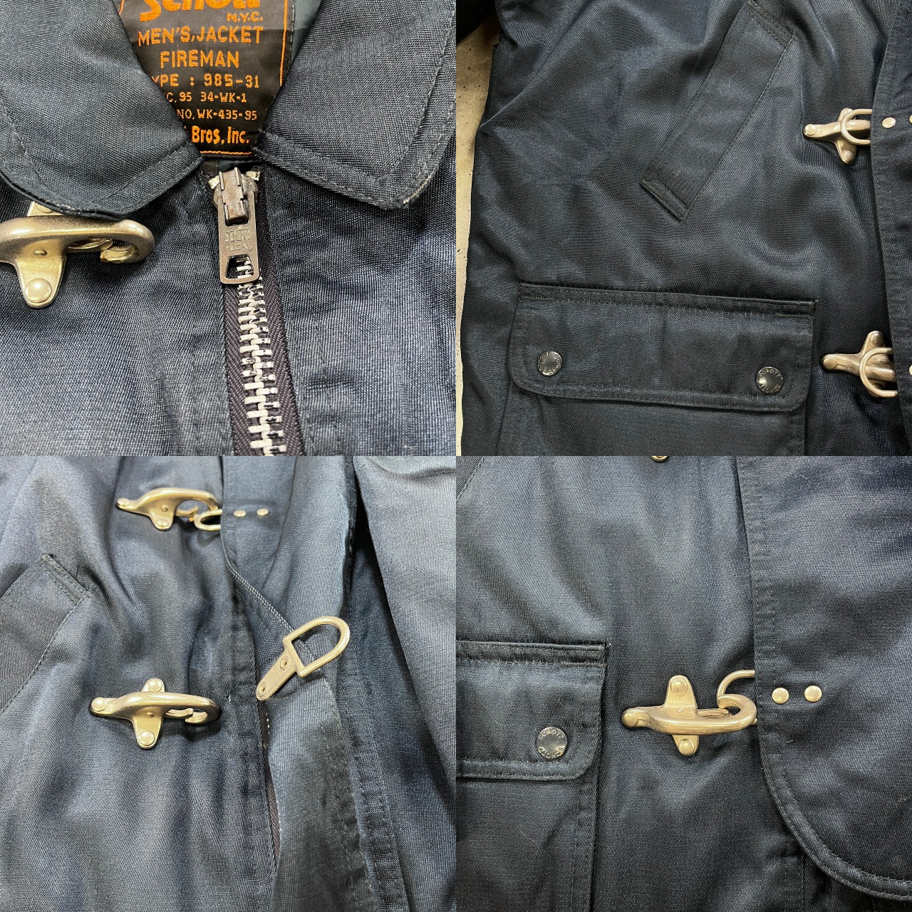 90年代 Schott ショット ファイヤーマンジャケット TYPE: 985-31 