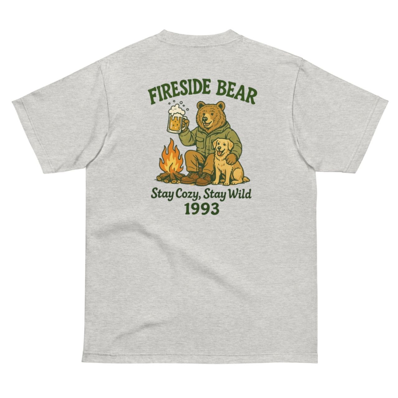 CAMP BEAR 半袖Tシャツ(3色展開)A0035