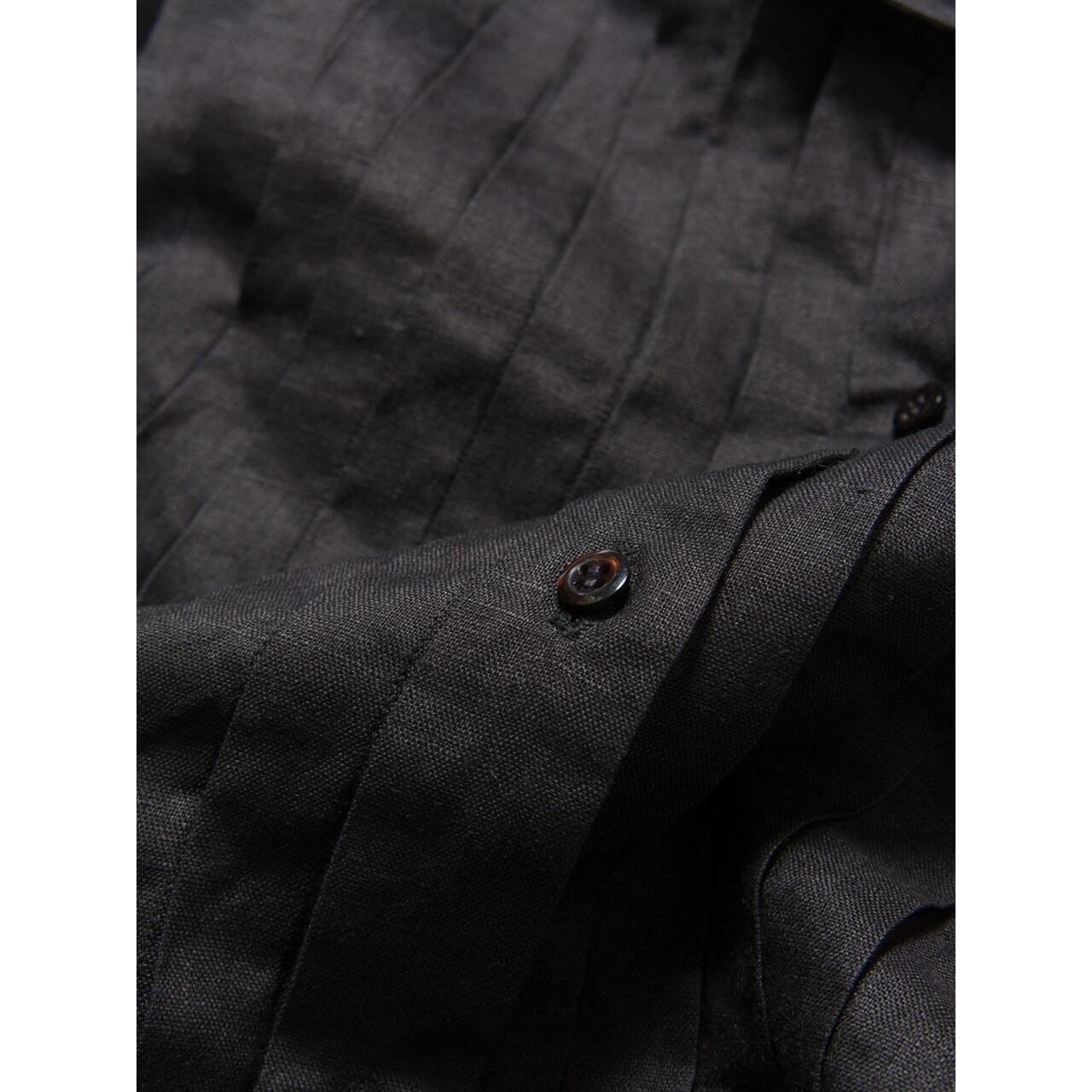 【Made in Italy】100% linen pleated blouse（イタリア製 プリーツリネンブラウス シャツ）3b