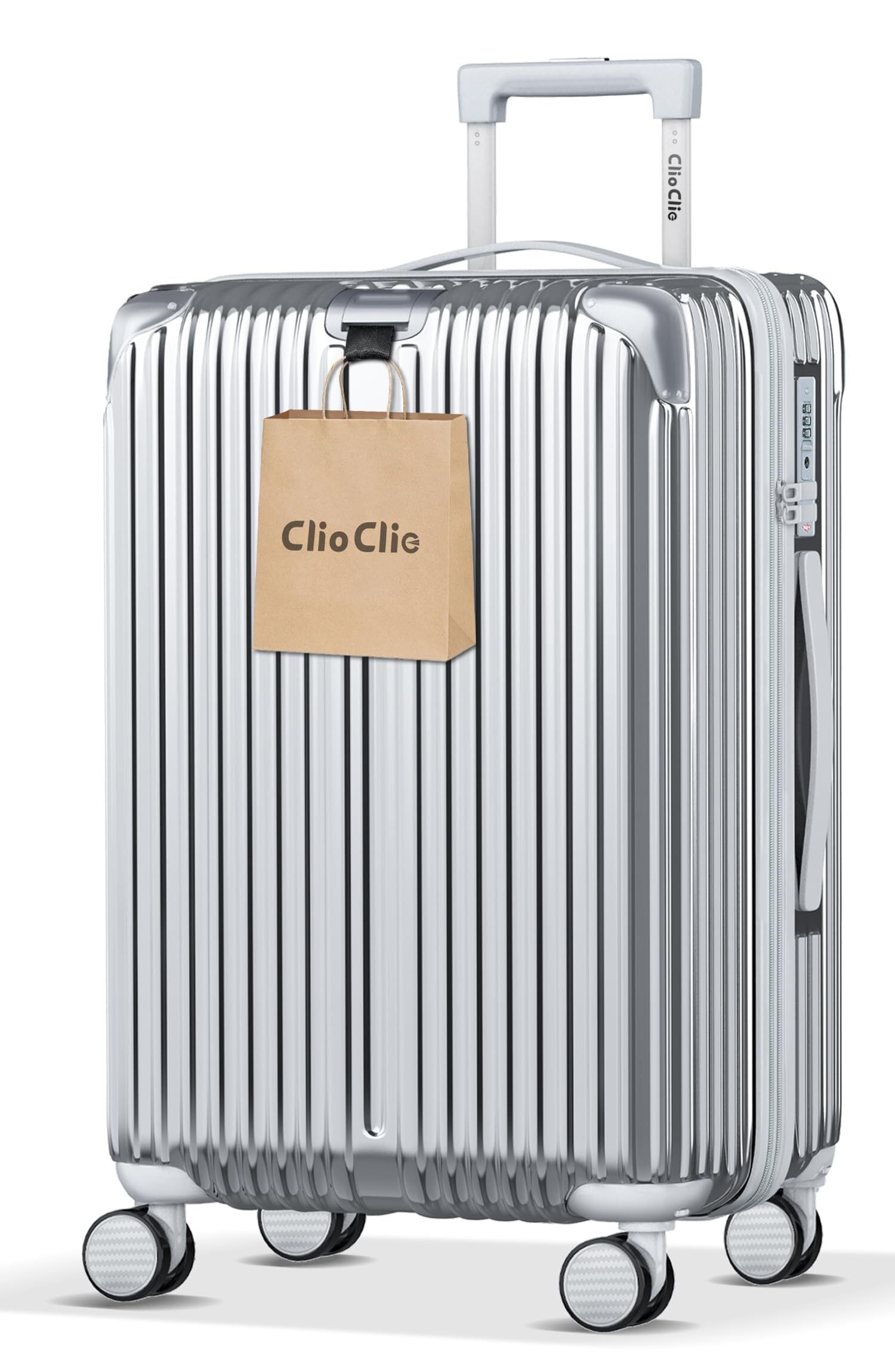 lanbao] アルミフレームスーツケース 多機能フロント Sサイズ lanbao