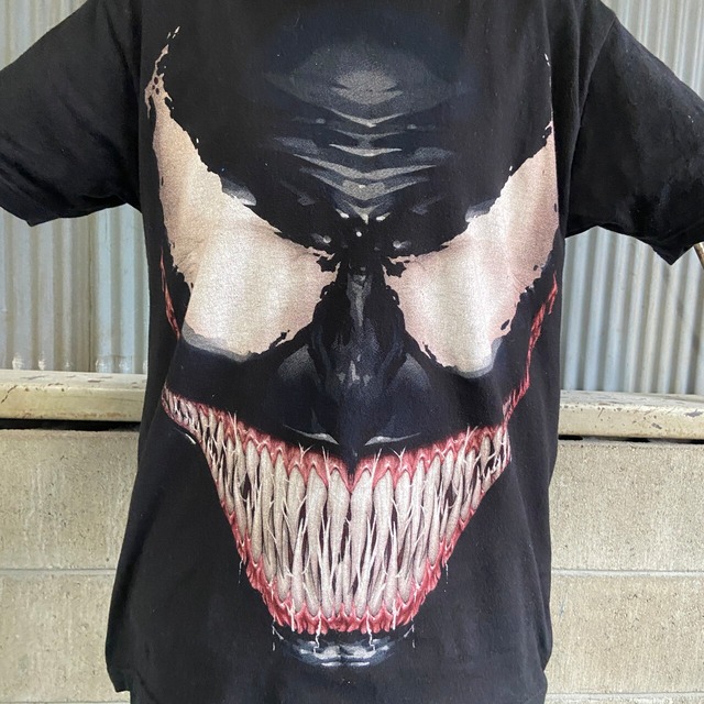 VENOM ヴェノム ムービーオーバープリント Tシャツ メンズL相当 古着 