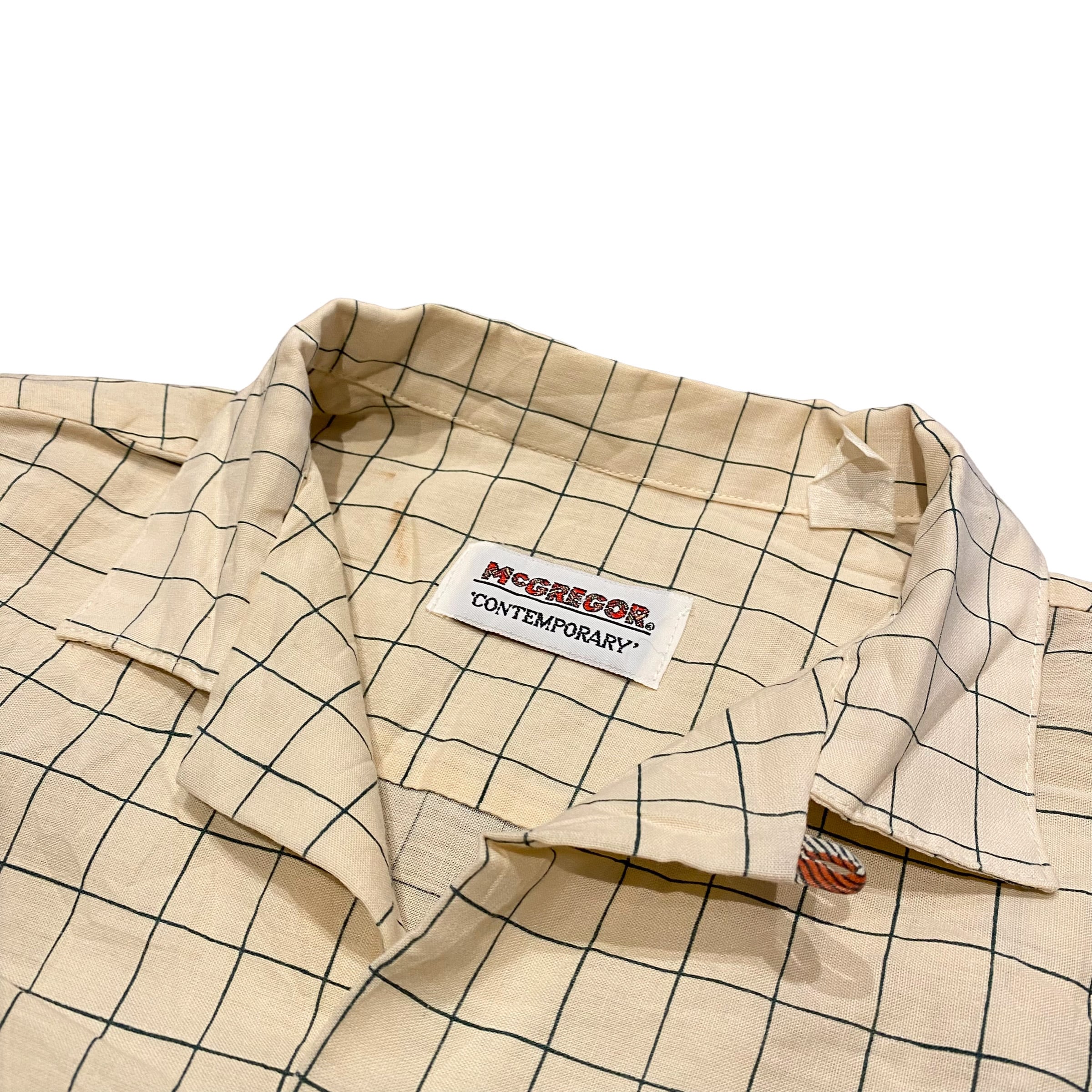 〜80's USA製 McGregor Open Collar S/S Shirt / マクレガー オープンカラー シャツ 半袖 古着 ヴィンテージ