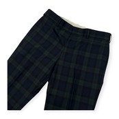 VAN JAC ヴァンヂャケット ブラックウォッチ スラックスパンツ サイズ 78 /メンズ/裾ダブル/バックストラップ