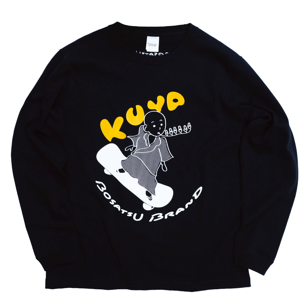 空也上人とスケボー 仏像 ロングスリーブ オーセンティックスーパーT