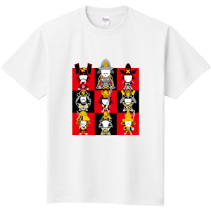 織田信長・アイコン家臣団Tシャツ（白）