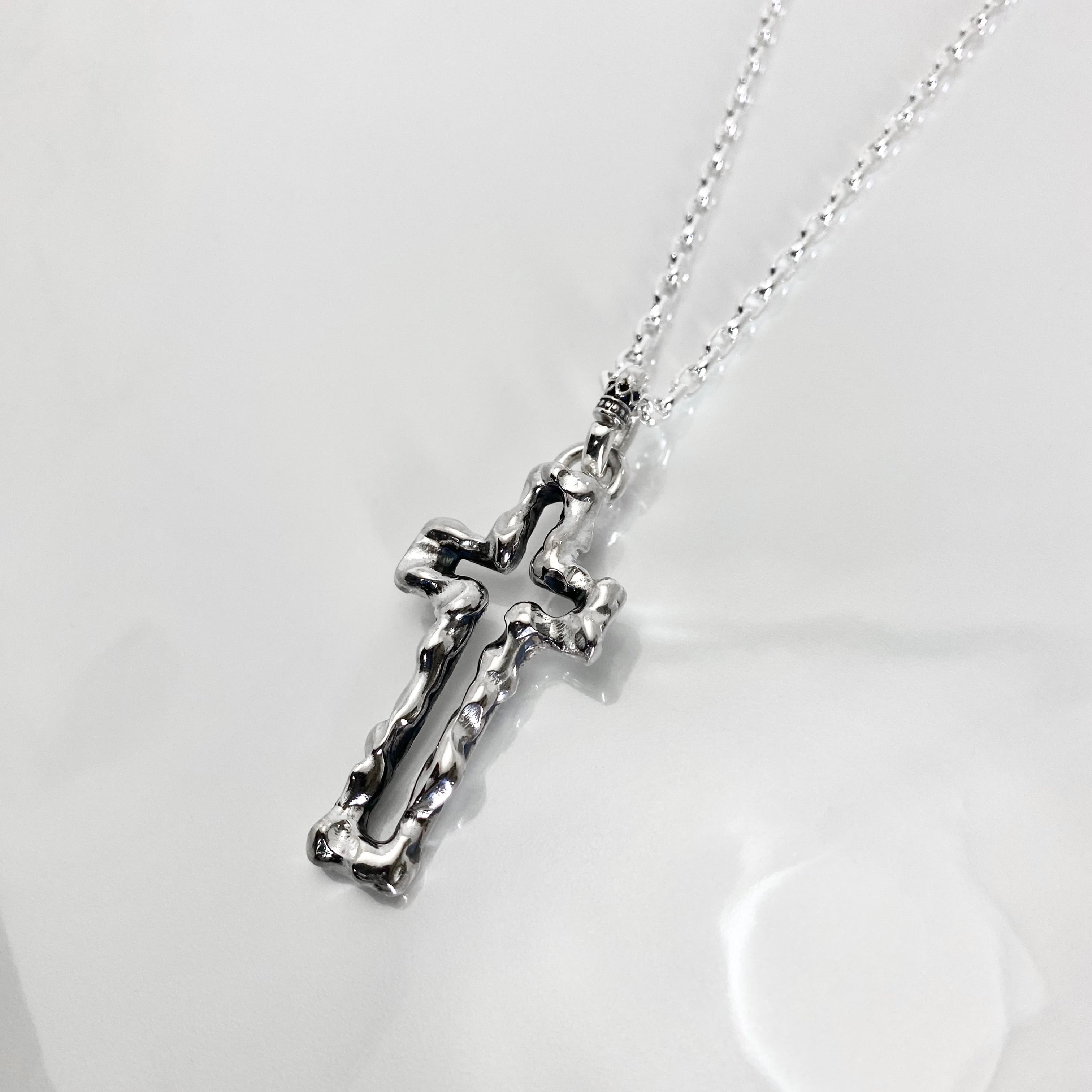OPEN CROSS LARGE NECKLACE #2 with GODSIZE® I.D. TAG XL / オープンクロスラージ#2ネックレス ゴッドサイズ® I.D.タグXL | GODSIZE