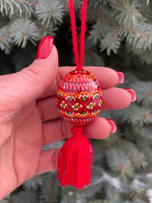 装飾用プィサンカ　小（イースターエッグ）　コロミヤ博物館モデル　