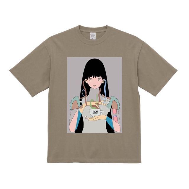 "Liv"T-shirt YUNICO UCHIYAMA×BGM Coffee&Vibes