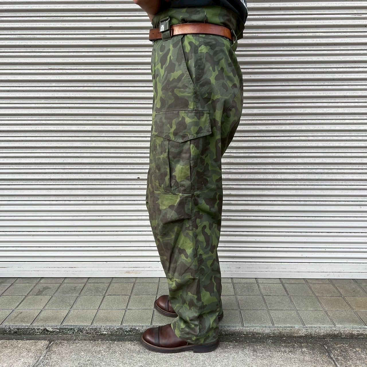 軍パン　迷彩　70s 希少 00s エストニア軍 実物 フィールドパンツ カーゴパンツ 迷彩