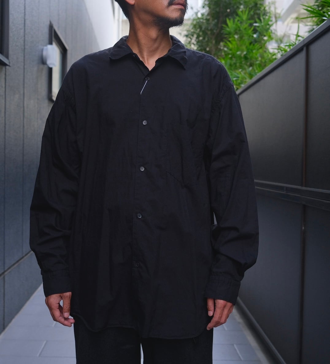 KHADI COTTON COMOLI SHIRT size3（COMOLI(コモリ) 24SS KHADIコットン 