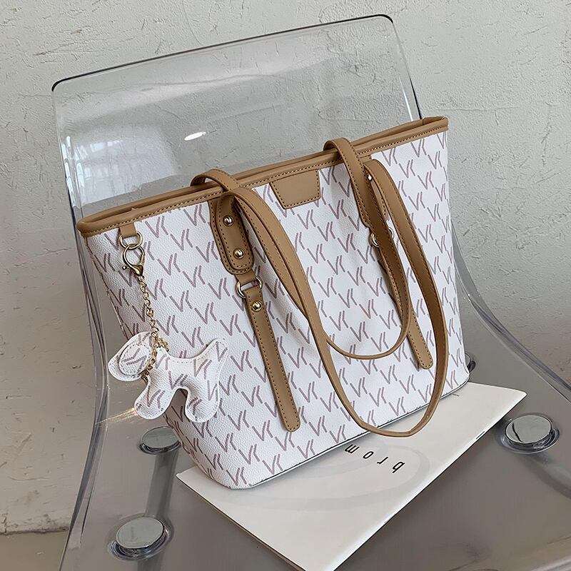 レディース大容量バッグレディースバッグ2020新しい流行のファッションシンプルなショルダーバッグネットレッドワイルドトートバッグ 手作りハンドバック14487127299