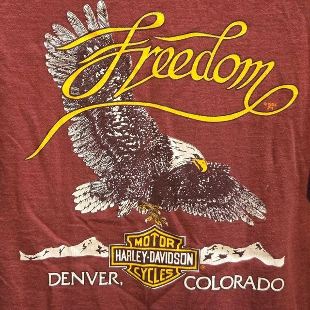 VINTAGE USA製 1980s HARLEY DAVIDSON " COLOLADO " Tシャツ M USED