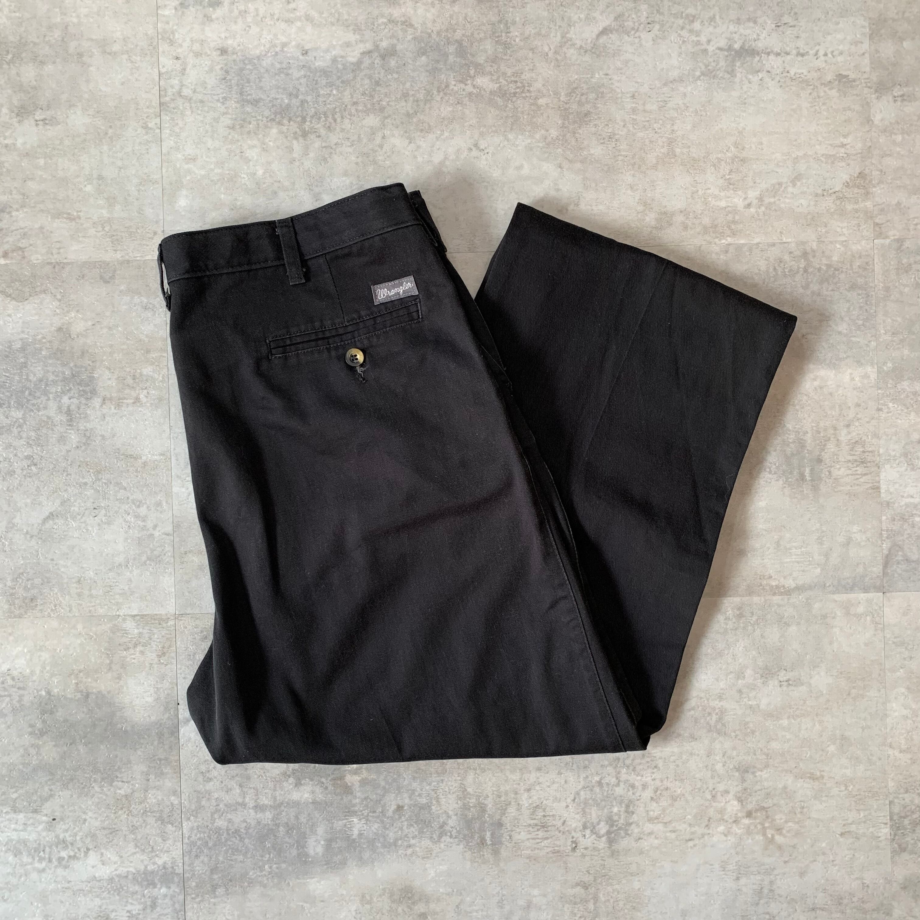 ラングラー チノパンツ ブラック ダメージ