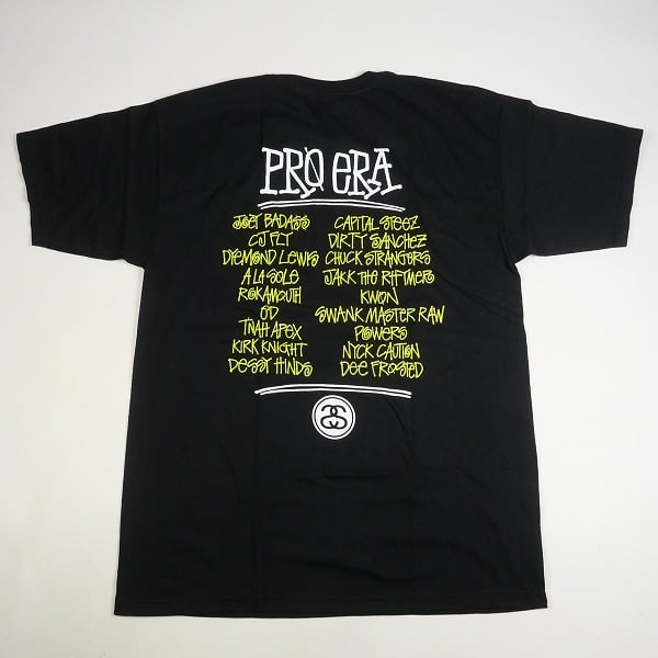 Size【L】 STUSSY ステューシー ×Pro Era Tee Black Tシャツ 黒 【新古 