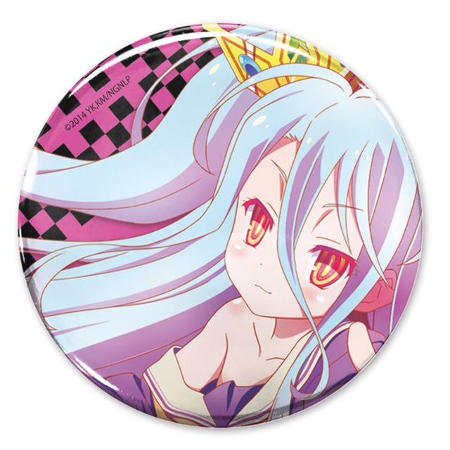 ノーゲーム・ノーライフ 描き下ろし「白」 65mm缶バッジ ASCIENTE!Ver.